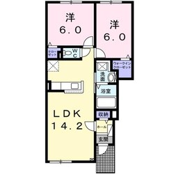 カーサ富岡の物件間取画像